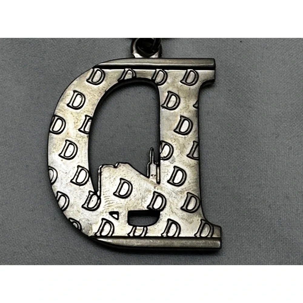 HPL Productions San Francisco Letter D Keychain Silver Tone Skyline S.F. Vintage